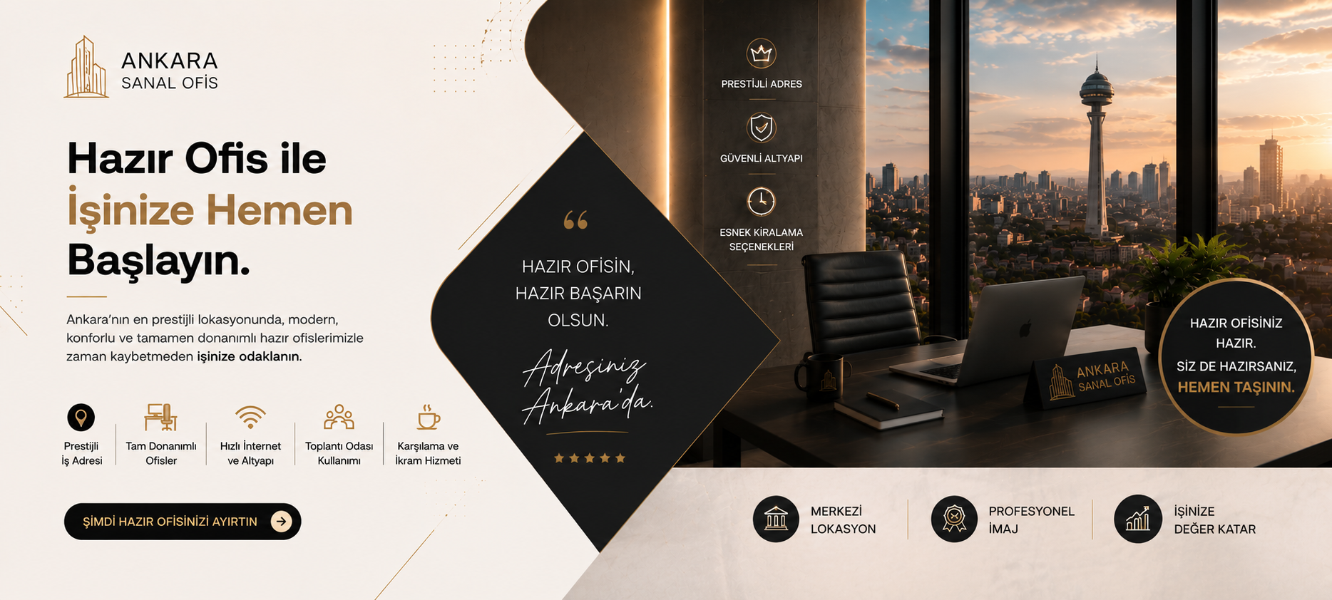 Ankara Hazır Ofis Çalışma Alanları
